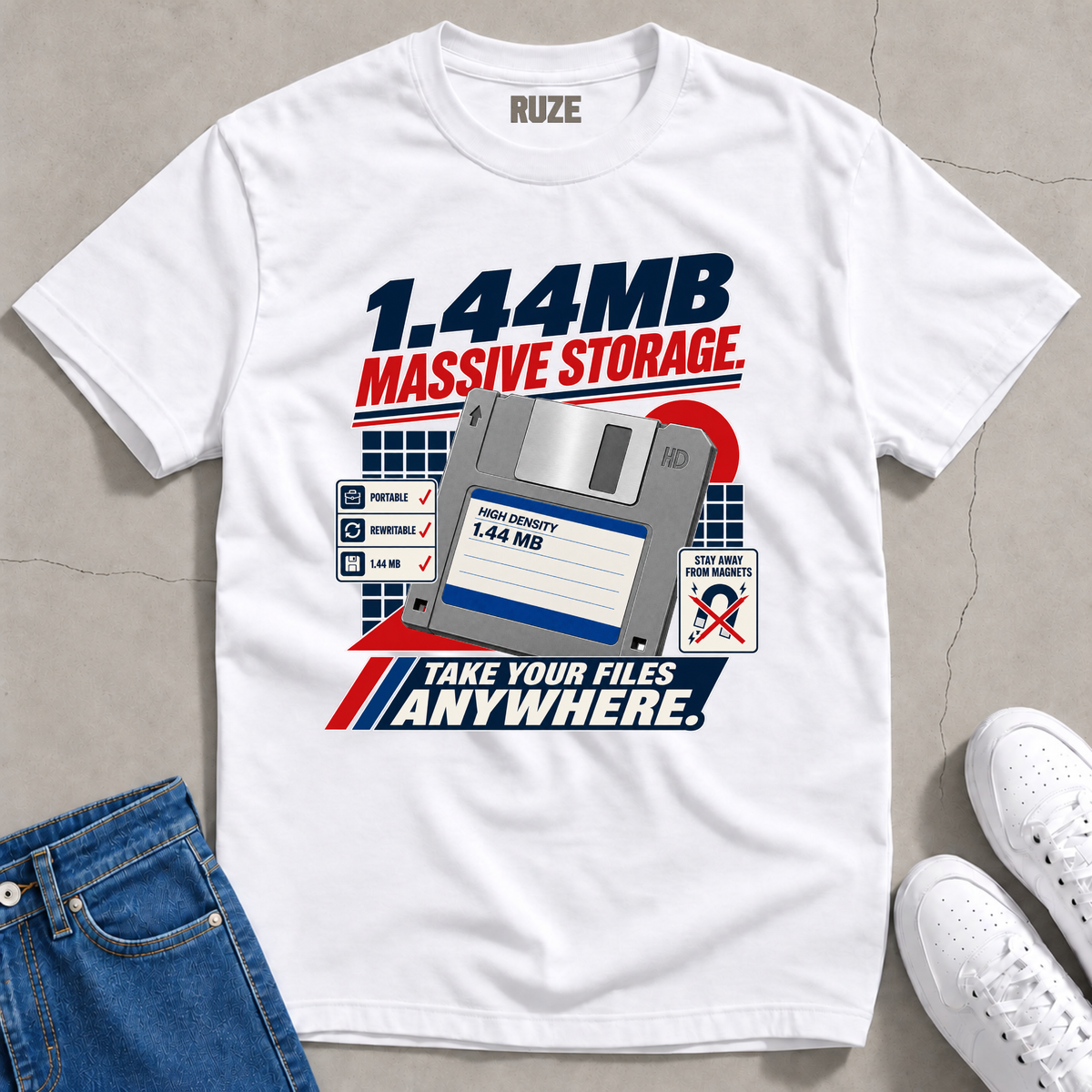 1.44MB Floppy Disk T-Shirt
