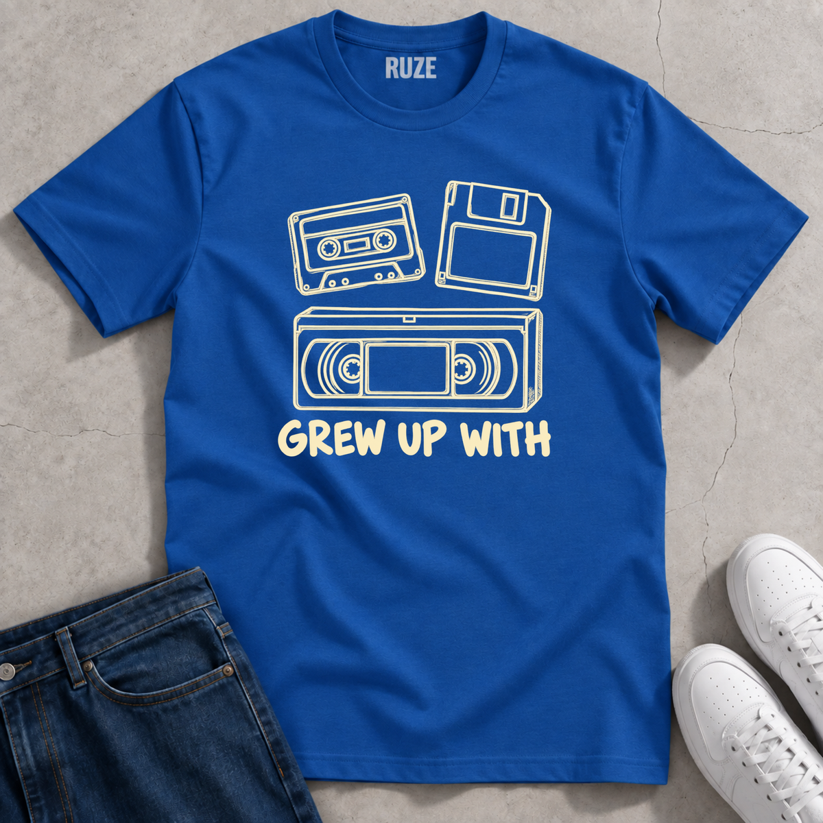 Grew Up With – Retro T-Shirt
