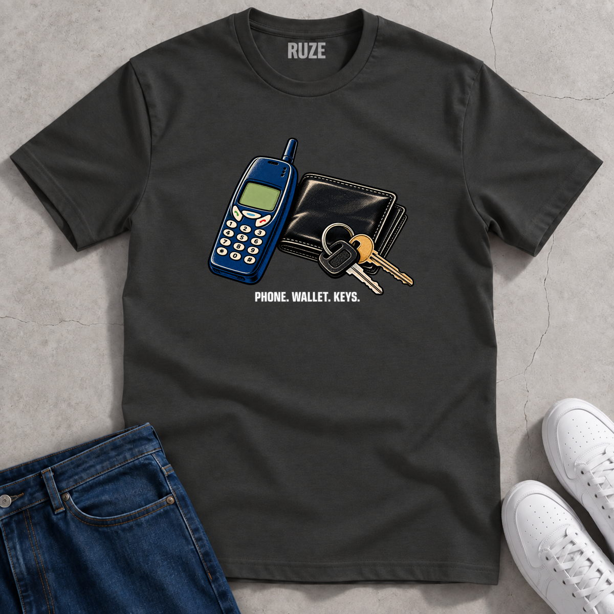 Phone Wallet Keys T-Shirt