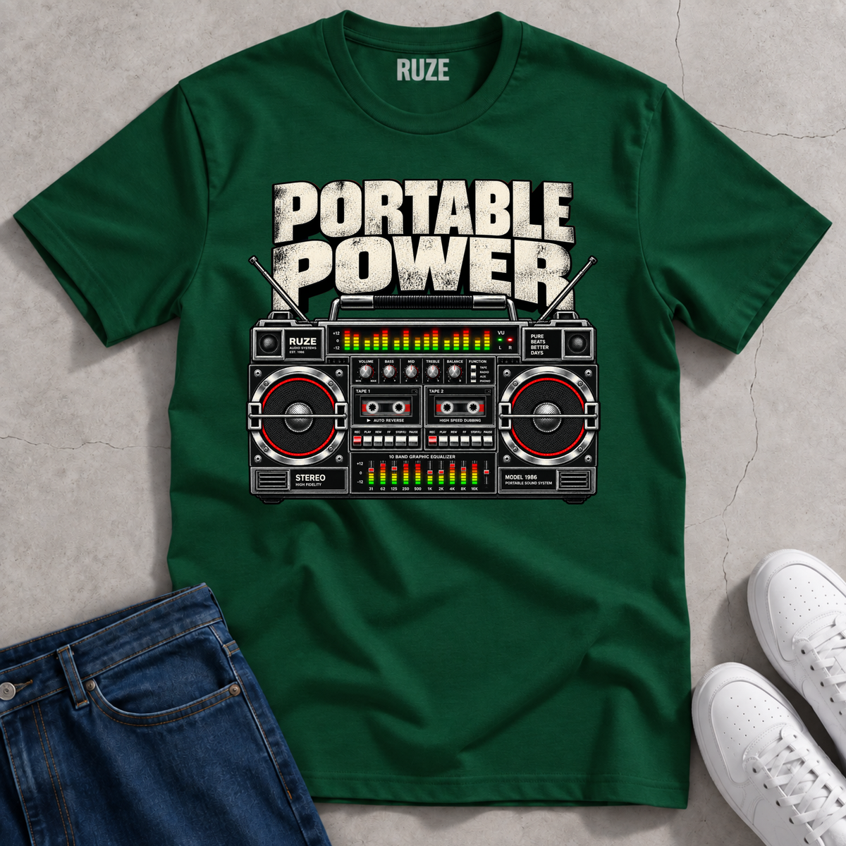 Portable Power Boombox T-Shirt