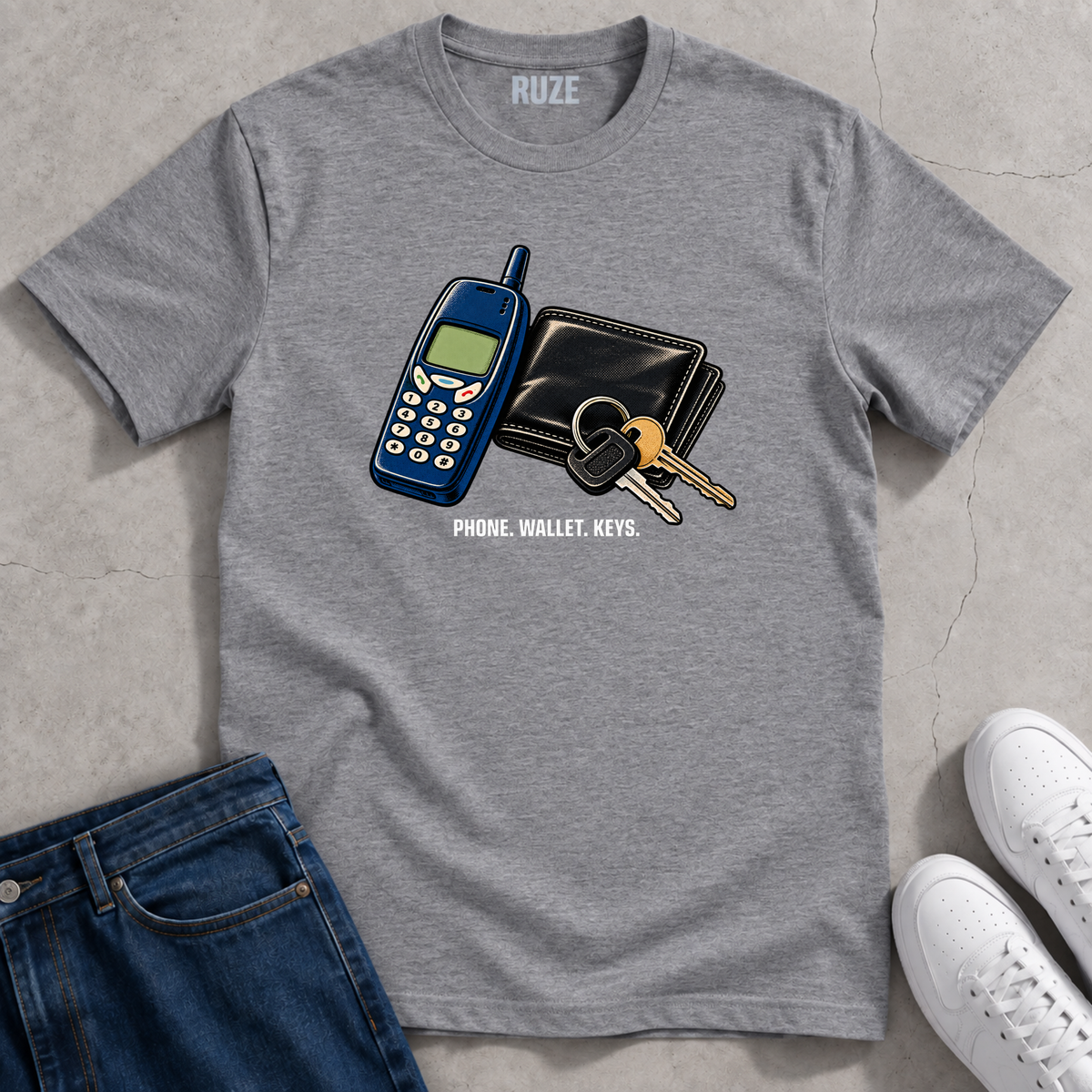 Phone Wallet Keys T-Shirt