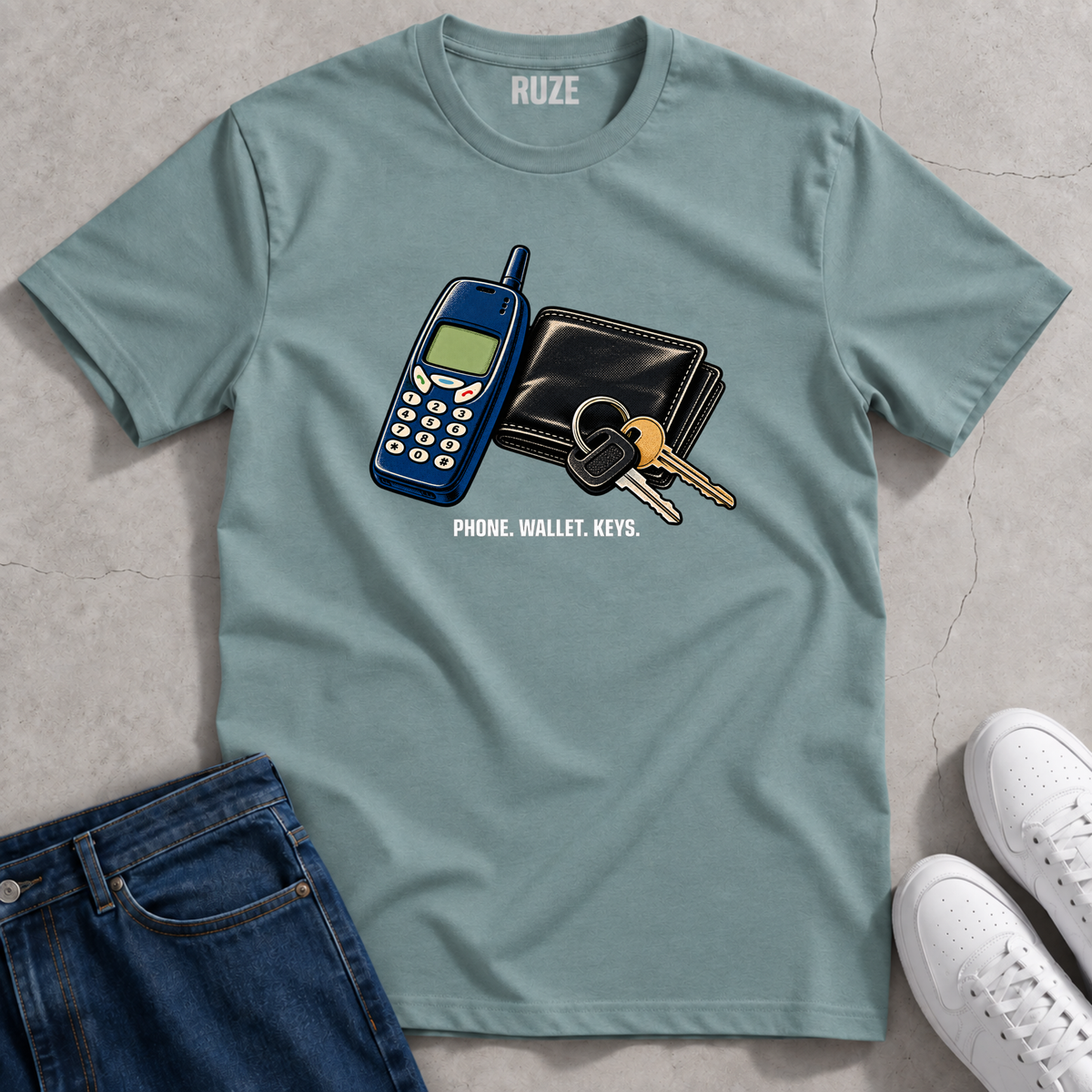Phone Wallet Keys T-Shirt