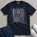 Motherboard Blueprint T-Shirt