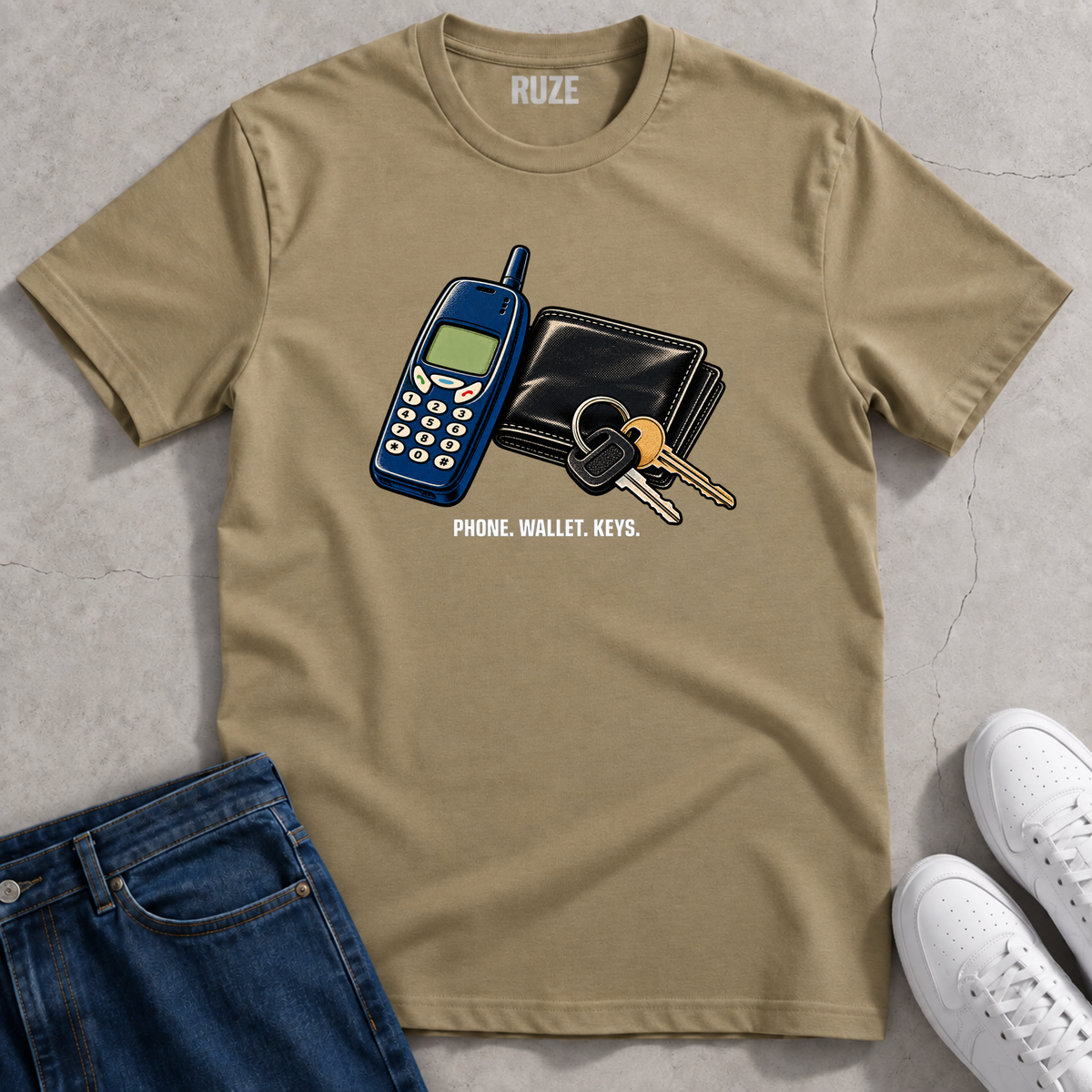 Phone Wallet Keys T-Shirt