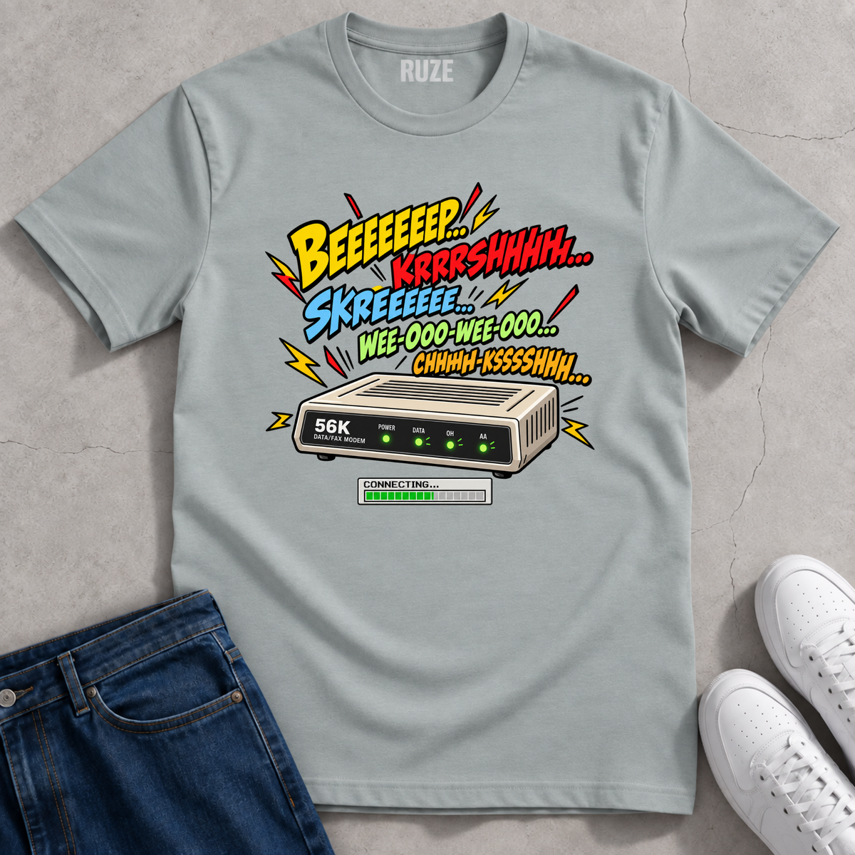 Sounds of a 56K Modem T-Shirt