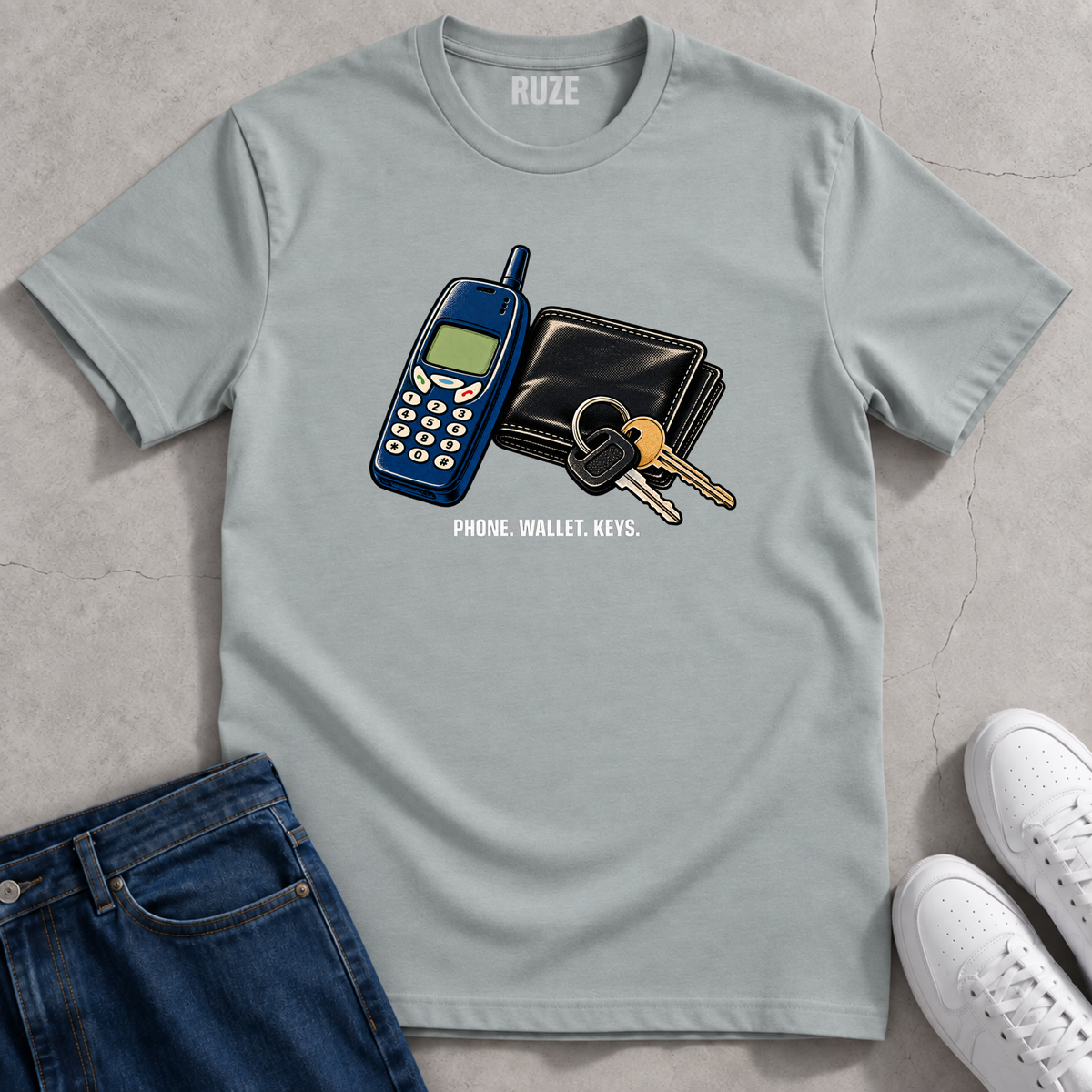Phone Wallet Keys T-Shirt